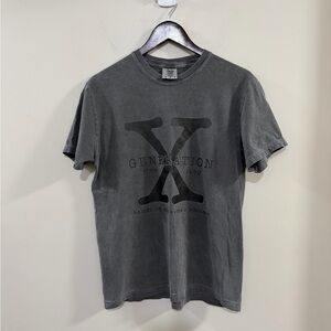Comfort Colors Gray Generation X Raised on Hose Water & Neglect Tee. Size M